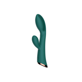 Vibromasseur vert avec stimulateur de clitoris LRIS USB 